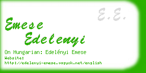 emese edelenyi business card